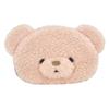 SunLemon Fuwafuwataton Pouch, Bear Design, PK, 16.5 X 5 X 10 Cm, for Storing Small Items and Accessories, with Gusset and Zipper Closure, Animal