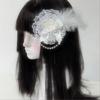 Elegant Flapper Fascinator Beaded Lace Rosette Headpiece for Special Event Wedding Engagement Headwear Hair Styling