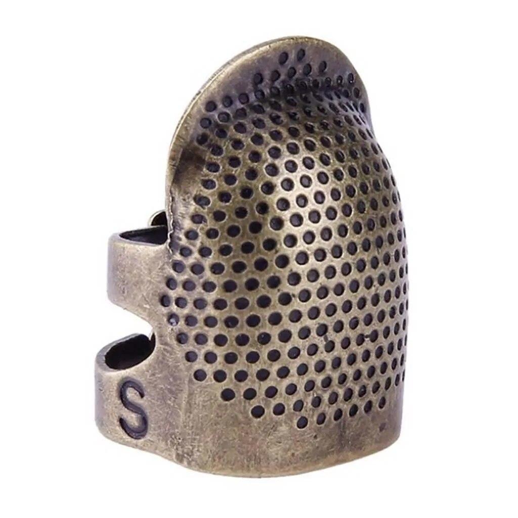 Retro Finger Protector Antique Ring Handworking Needle Thimble Needles Craft Household DIY Sewing Tools Accessories