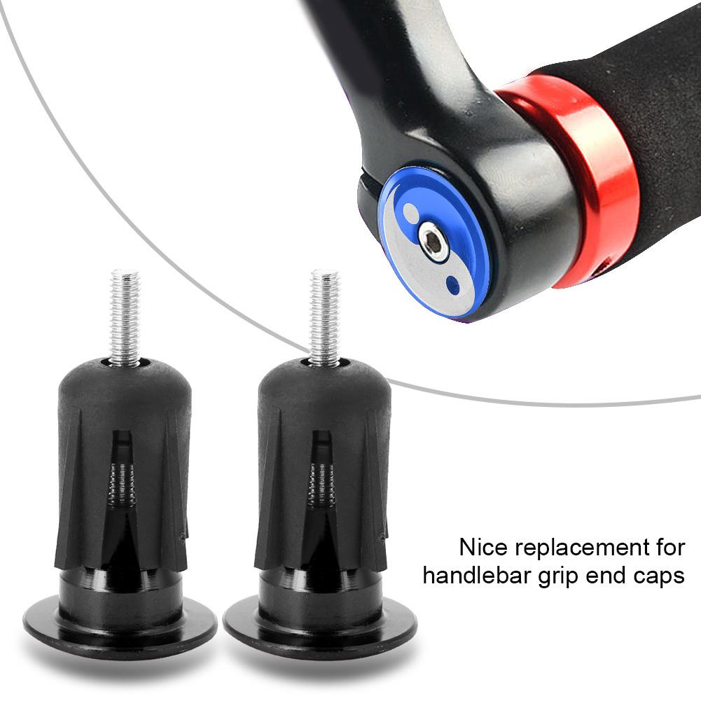 1 пара из алюминиевого сплава для велосипедного руля, заглушка, заглушка, аксессуар(черный)