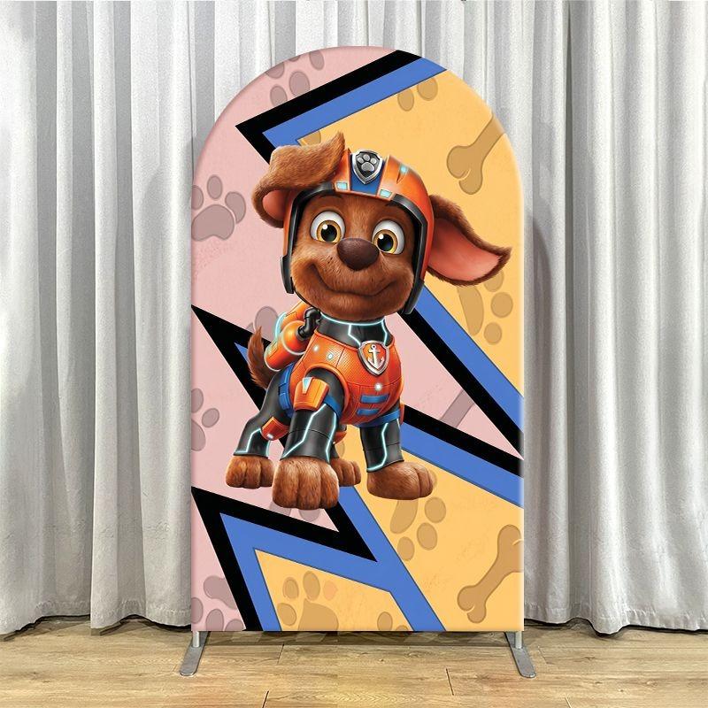  Arch Backdrop Cover Thick Fabric Custom Party Decoration Curved Character Bold Pattern Birthday Decor Event Supplies