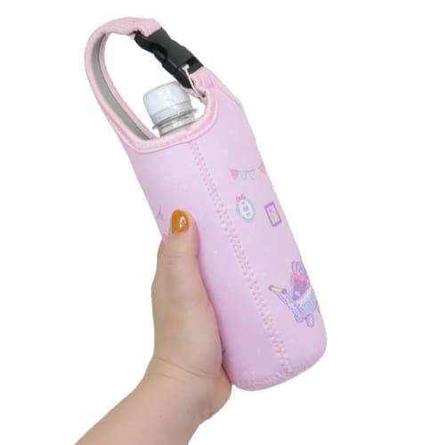 Marushin PET Bottle Cover, Sanrio My Melody, My Melody Fluffy Pink Room, Bottle Cover, Water Bottle Cover, Multi-Holder, Gift, 3335021700