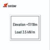 HUATAI HT-FSN-N02 Stainless Steel Electrical Load Sign