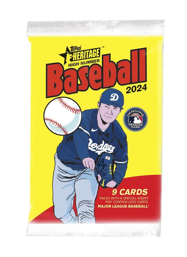 2024 Topps Heritage Baseball Hobby Trading Card Box Autograph or Relic Card Per Hobby High-Number (One Box)