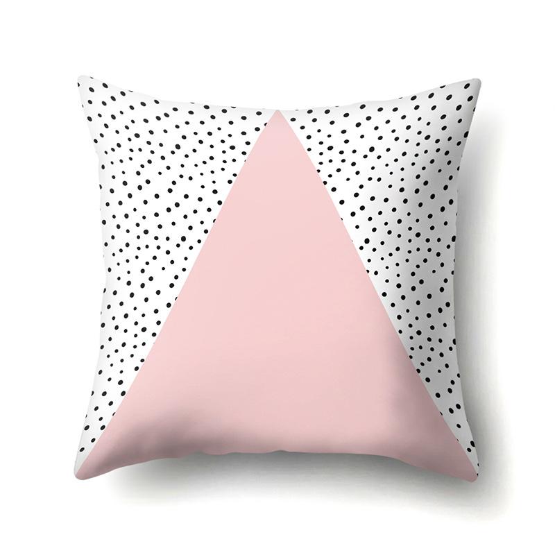 Ins Style Abstract Creative Polyester Pillow Case Car Decoration Home Printed Bedside Cushion Cover Pillow Case