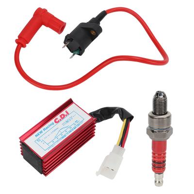 Катушка зажигания алюминиевая 5-контактная AC CDI Box A7TC Комплект свечей зажигания для 50cc 70cc 90cc 110cc 125cc 150cc