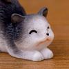 Yousheng 12 шт. Миниатюрная фигурка кошки Мини-статуэтка котенка-симулятора Смола Животное Украшение Микроландшафт Кукольный домик Украшение приборной панели автомобиля