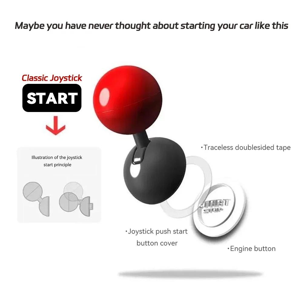 Пластиковая кнопка запуска автомобиля в один клик для запуска/остановки двигателя автомобиля, крышка кнопки запуска в один клик, декоративная наклейка, пластиковый стиль