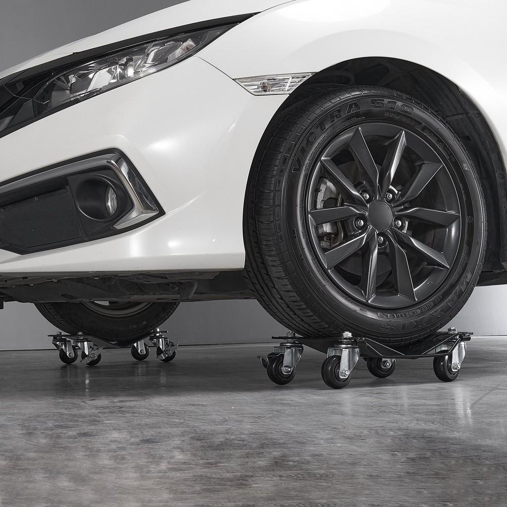 2 шт. Колесные тележки 3000 фунтов грузоподъемность Тележки для перемещения автомобиля Сверхпрочные колесные тележки для автомобильных шин Набор стоек для автомобильных шин