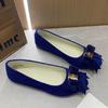 Женская обувь милые темно-синие больших размеров комфортные весенние слипоны лоферы женская мода летняя офисная рабочая обувь ba407