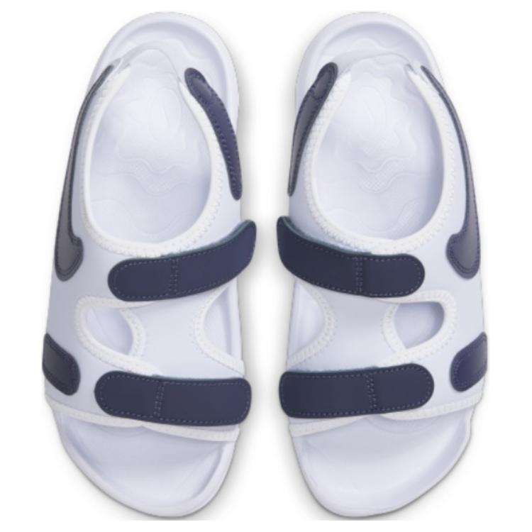 Nike Sunray Adjust 6 Comfortable Durable Low Top Kids Sandals Kids Sandals White Blue DX5544-003