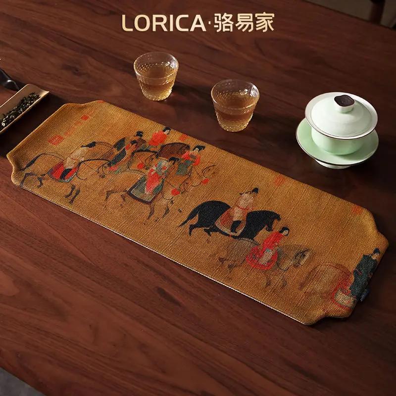 Дзен-подставки для чашек Чайная церемония Креативный водонепроницаемый теплоизоляционный сухой чайный столик Коврик для заваривания чая в китайском стиле Украшение домашнего стола