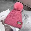 Keep Warm Knitted Cap Thickened Pompoms Hat Fashion Winter Hat  Women
