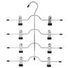 Four-Layer Telescopic Folding Hanger: Non-Marking Dormitory Pants & Skirt Storage Clips