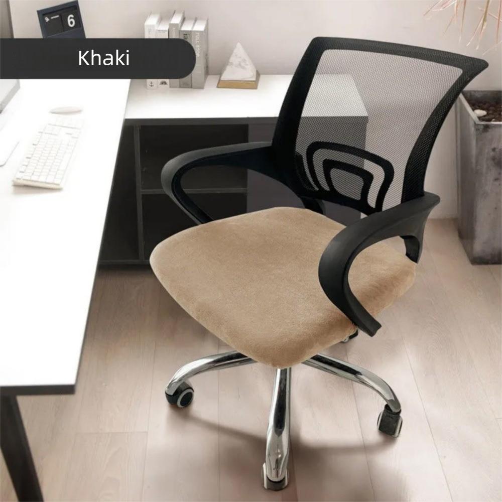 Washable Office Chair Cover Velvet Dust Cover Universal Rotating Chair Seat Cover Home Office
