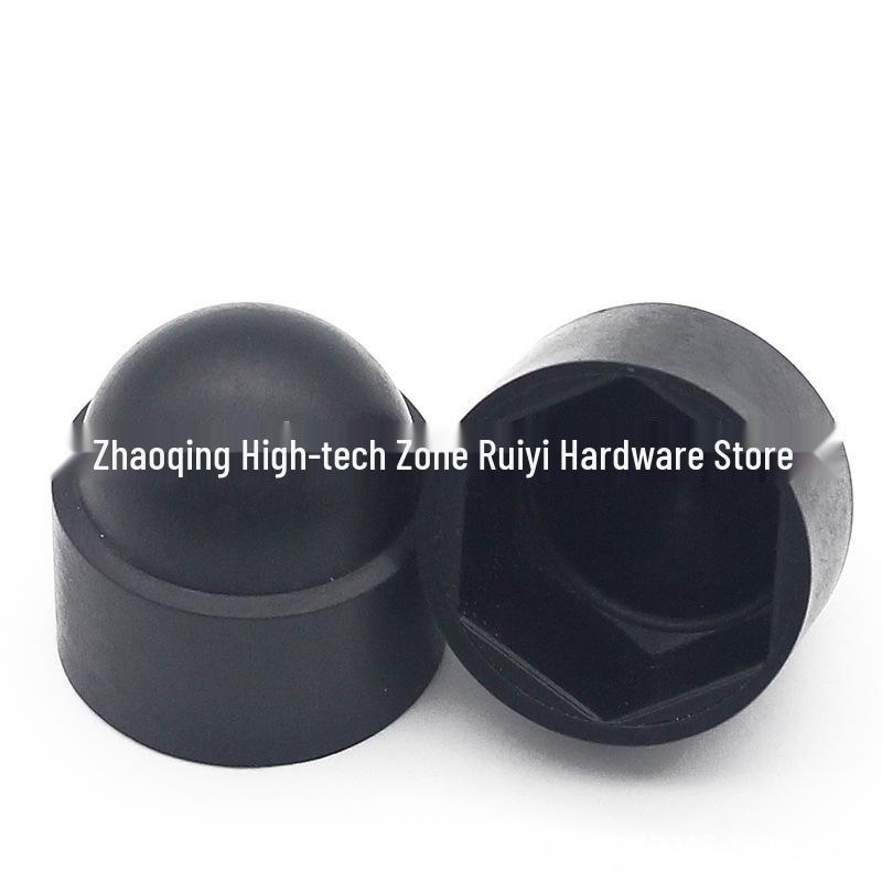 Black & White PE Cap Head Protective Covers for M4-M45 Bolts - Dustproof, Decorative Insulation