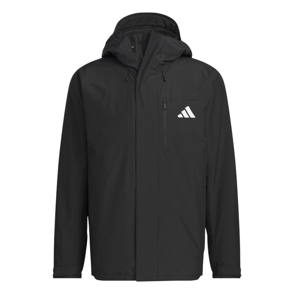 Adidas Sports Casual Hooded Zip Jacket Unisex Jackets Black JM9140