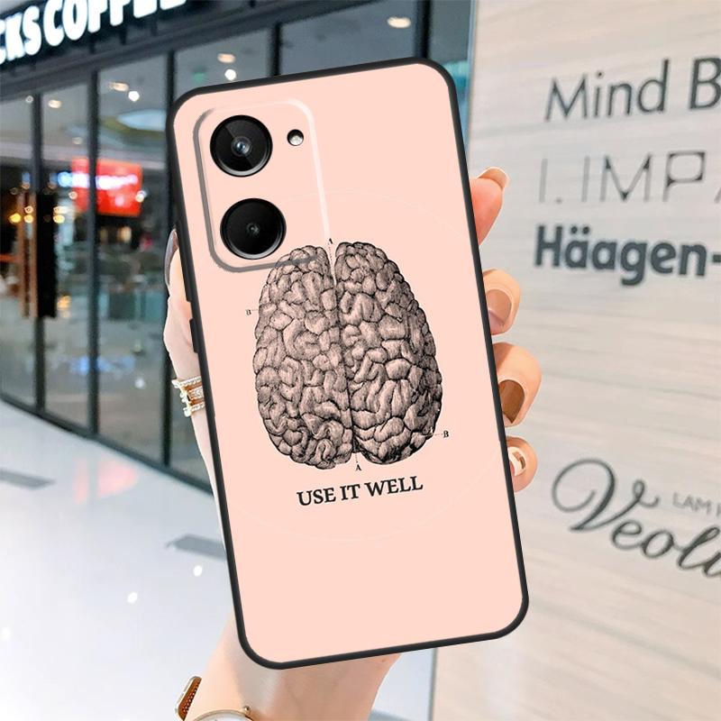 Медицинский Человеческие Органы Мозг Чехол Для Realme 15 14 13 12 11 Pro Plus GT6 GT7 Pro C55 C51 C35 C53 C61 C65 C67 C63 C71 C75