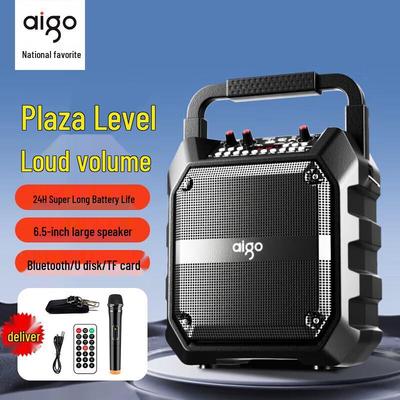 Портативная уличная Bluetooth-колонка Aigo T52 KTV, штекер CN (адаптер в комплекте)