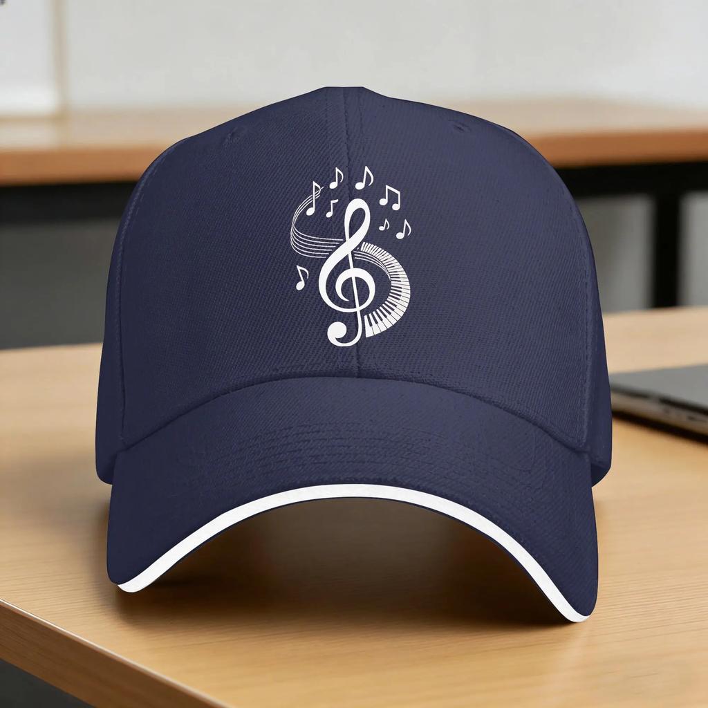Treble Clef Keyboard Music Notes Casual Baseball Cap Running Hippie Trucker Hat Summer Breathable Women Unisex Yk Baseball Caps
