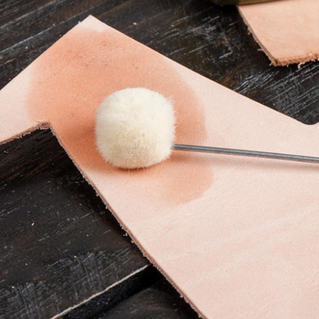 Проекты для поделок своими руками, кисть для шерсти, инструмент для окрашивания кожи с металлической ручкой (10 шт) Красивый, бежевый, 16 см