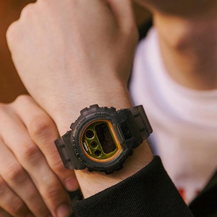 Casio Мужские часы G-SQUAD Зеленые DW-6900LS-1 DW-6900LS-1