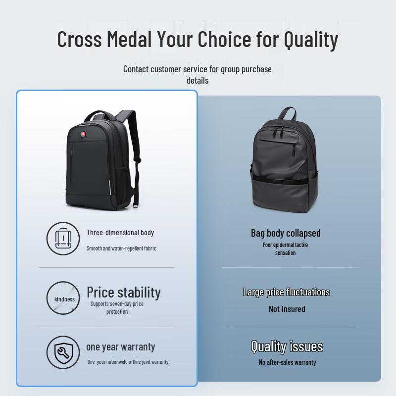 Деловой туристический рюкзак для ноутбука CROSSGEAR 17,3 дюйма