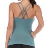 699 Yoga Wear Yoga Bra Stylish and Cute Back Hot Yoga Sportswear [machikaada] Top, Top, Camisole, Women's, Design, (Emerald, 2XL)