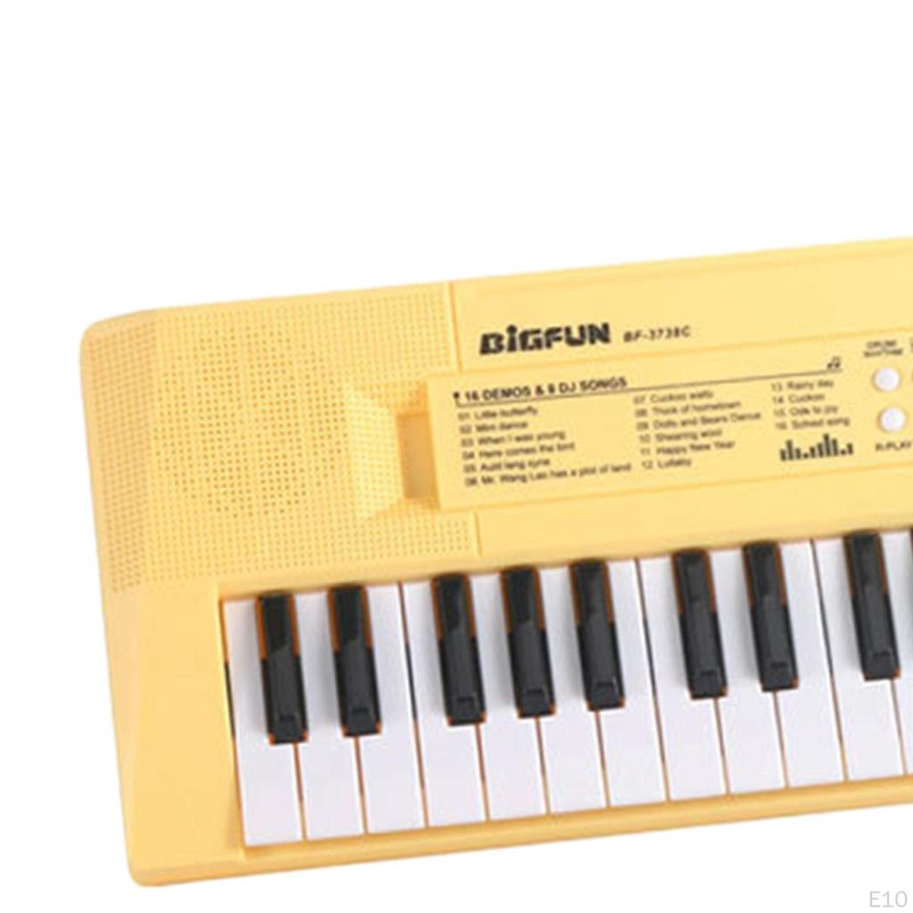 Children Piano Instrument Toy Musical W/Mic Portable Multifunctional 37 Keys Electronic Kids