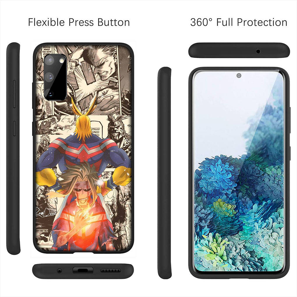 Для Samsung Galaxy S24 S23 iPhone 16 15 14 Xiaomi Redmi Note 13 12 11 10 8 Plus 9 Pro Max X XR чехол для телефона My Hero Academia All Might OPPO Huawei Cover