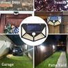 6 PCS 100 LED Solar Sensor Wall Light Outdoor Sunlight Security Street Lamp 270° Lighting Waterproof Torch Garden Night Lantern