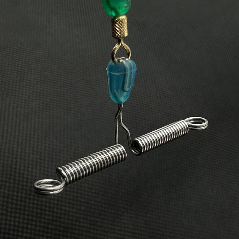 Пружинная вилка Быстрый крючок Разделитель лески Крючок Противозакручивающий отцеп Пружинные рыболовные снасти Аксессуары для дикой рыбалки