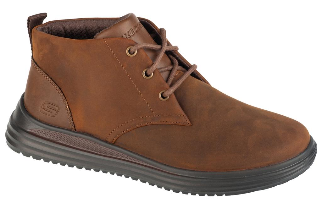 Skechers Proven - Yermo, Mens Brown Lace-up Shoes