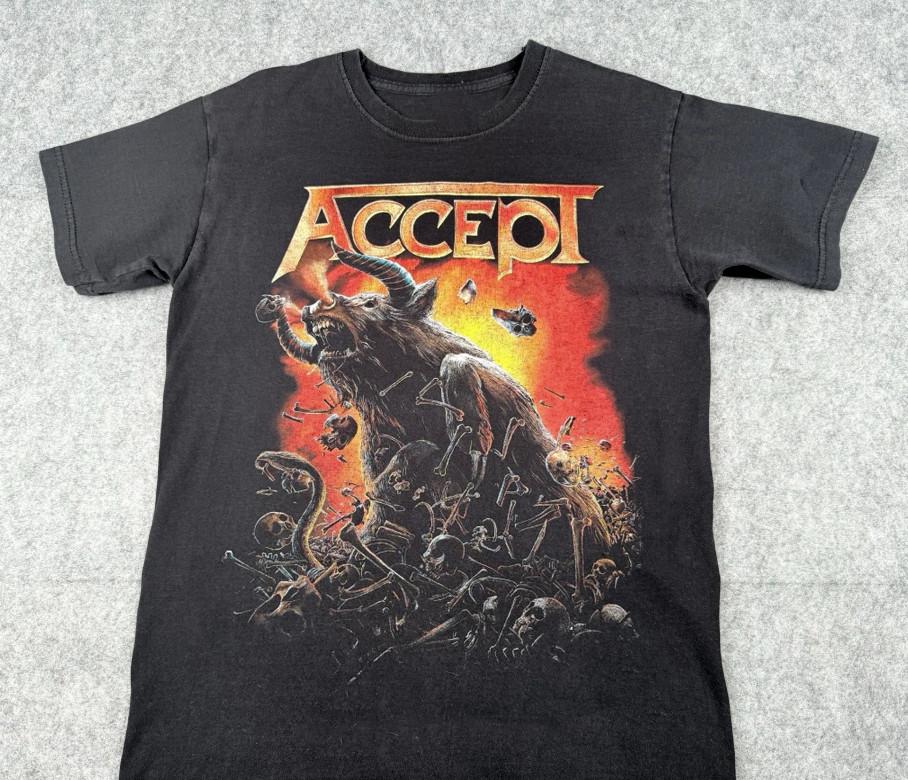 Accept Blind Rage Tour Черная футболка Все размеры от S до 5XL BL2.1195 Унисекс Футболка Графическая футболка