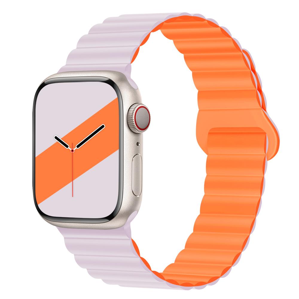 Silicone Loop magnetic strap for Apple watch band 44mm 40mm 45mm 49mm 41mm 38mm 42mm Bracelet iWatch series 8 3 SE 6 7 Ultra 2 9