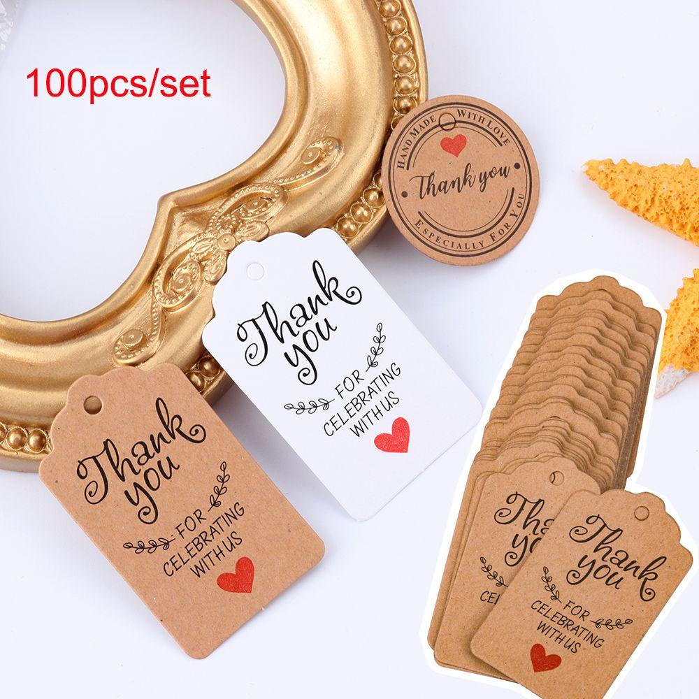Supplies Handcraft Gardening Labels Merry Christmas Kraft Paper Tags Thank You Labels Hang Tag