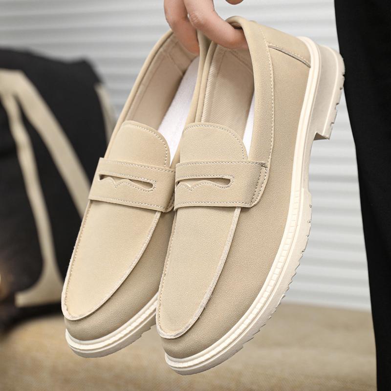 High Quality Spring Autumn Men Loafers Soft Leather Sneakers Shoes Men Casual Shoes Slip on Flats Driving Shoes chaussure hommes
