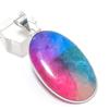 Радужный солнечный кварц драгоценный камень ручной работы подвеска из стерлингового серебра 925 пробы 2,21" W2H53