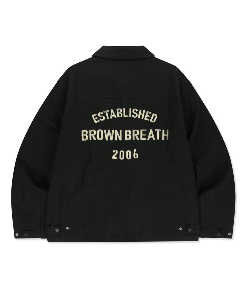 Куртка-бомбер Brownbreath Oxford на молнии - Черная