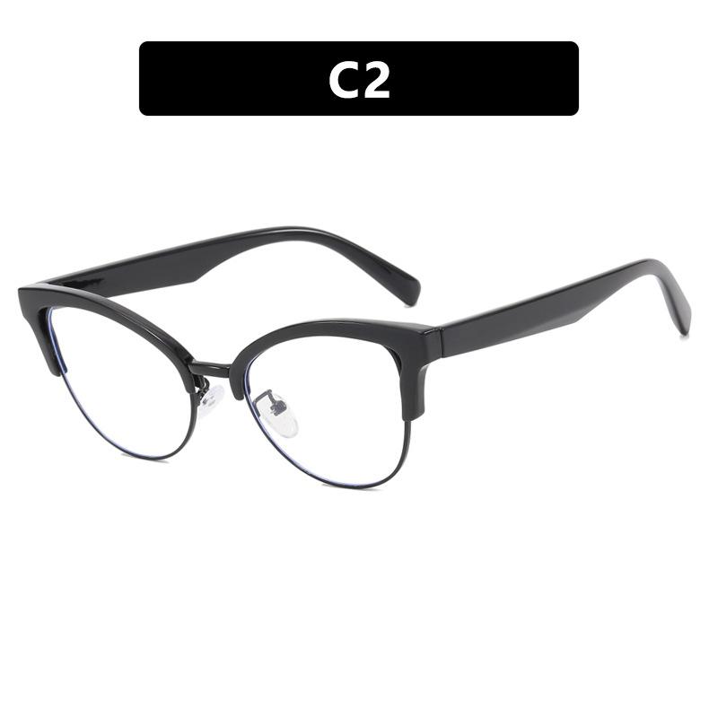 Женские очки с защитой от синего света, модные индивидуальные очки в стиле ретро, ​​простые очки без оправы, мужские студенческие деловые очки для поездок на работу