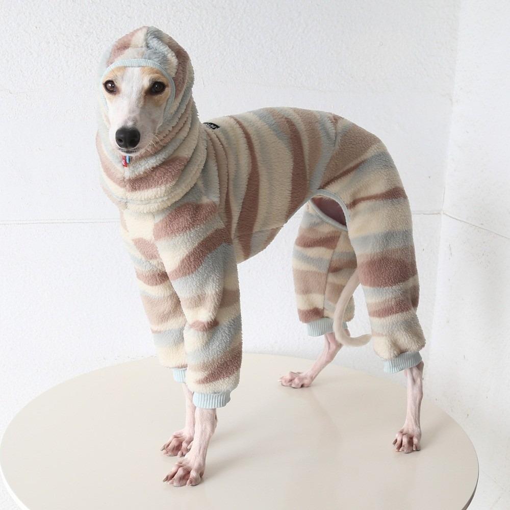 Sunset Pet Hooded Hat Plush Four Legged Jacket New Plush Coat Small Dogs