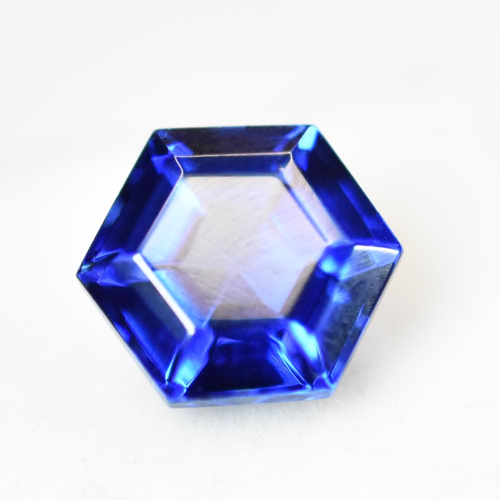 Natural Blue Sapphire Loose Gemstone 7.10 ct 10x10mm Fancy Shape September Birthday Birthstone