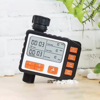 Программируемый таймер полива с ЖК-дисплеем, одноканальный таймер воды с задержкой из-за дождя/ручным таймером для шланга-дождевателя
