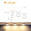 Ultra-Thin 5W LED Ceiling Panel Lights Dimmable Touch Sensor Cabinet Light For Closet, Display Shelf, Cabinet