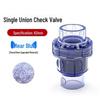 Прозрачный ПВХ Одинарный Союз Обратный Клапан - Пластиковый Односторонний Стопорный Клапан для Аквариума (2 дюйма: 20-25-32-40мм)