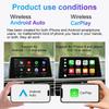 Беспроводной адаптер Carplay Android Auto 2 в 1 Адаптер Carplay для штатной автомагнитолы с USB Plug and Play Проводной в Беспроводной