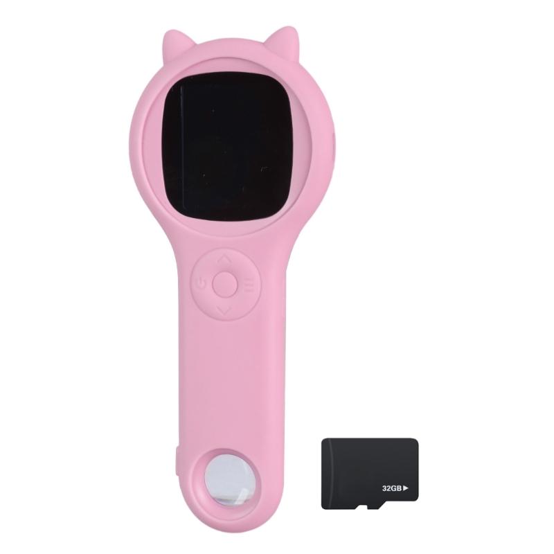 Digital Microscope Handheld Magnifying Glass 2inch IPS Color Screen Science Toys 500x Magnification Pocket Microscopes