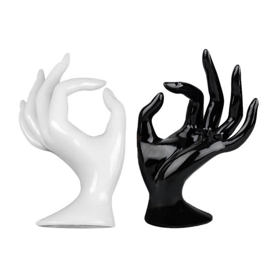 Подставка для демонстрации рук Гладкая и плоская Декоративный пластик Подставка для демонстрации пальца ОК Модель руки