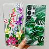 For Samsung Galaxy S25 Ultra Case Full Coverage Floral Pattern Printing Air Cushion Anti Drop TPU Phone Cover