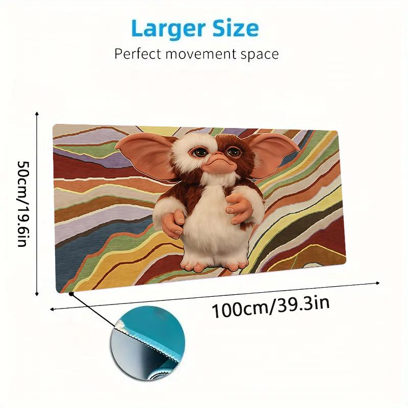 Gremlins Print Cushion Non-slip Laptop Tablet Big Mousepad XXL Mat Mini PC Playmat With Lock edge